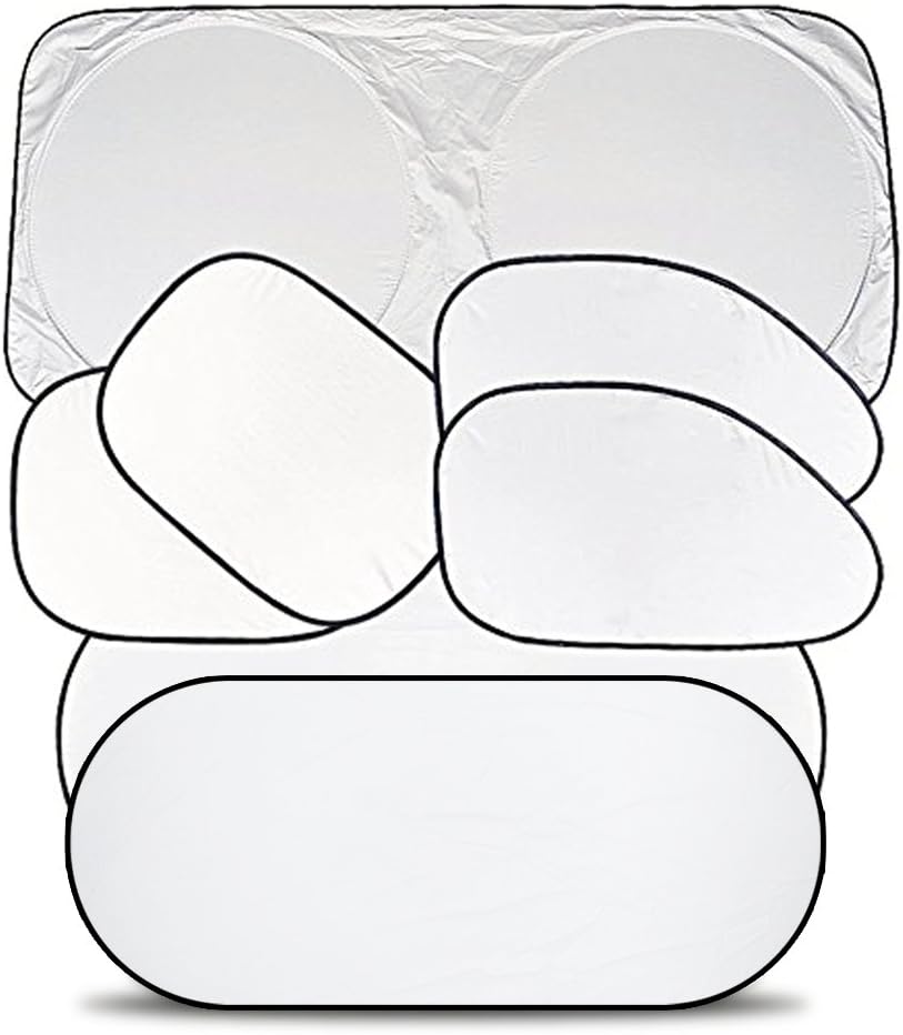 Teyimo Car Windshield Sunshade Universal Car Sun Shade Auto Car Protector Cover Heat and Sun Reflector 7 Pcs