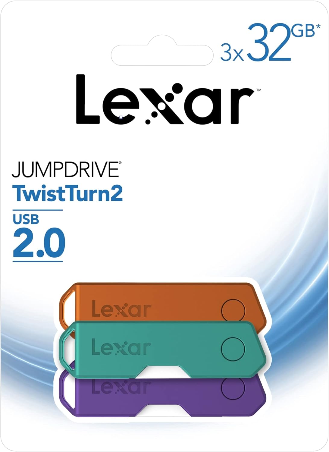 LEXAR LJDTT232GABNA3 32GB JUMPDRIVE TWISTTURN 3 Pack USB Amazon.ca