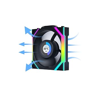 Lian Li UNI FAN REVERSE SL WIRELESS LCD 3x120mm RGB Wireless Case Fan Black