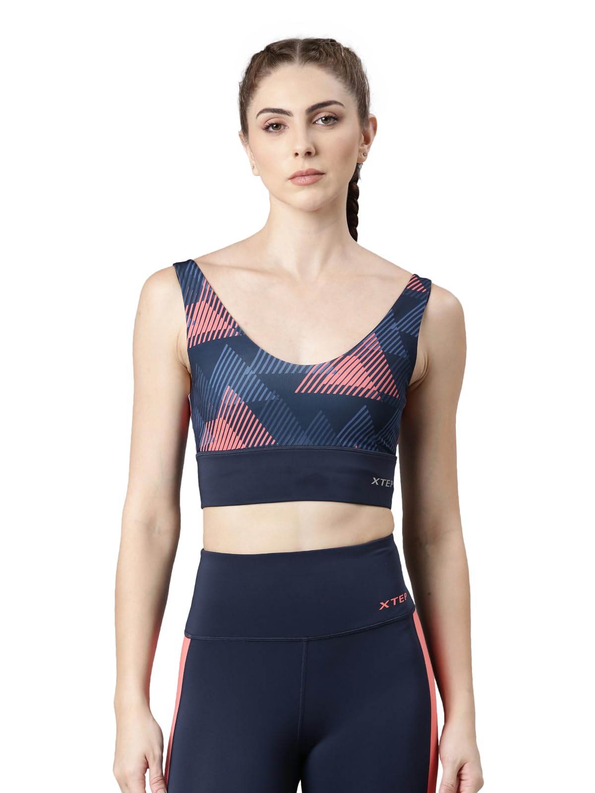 xtep Women Training Bra Top I Polyester Elastane Blend I Shield & Comfort Technology I Moisture-Wicking Support I Workout Wear-picture-39