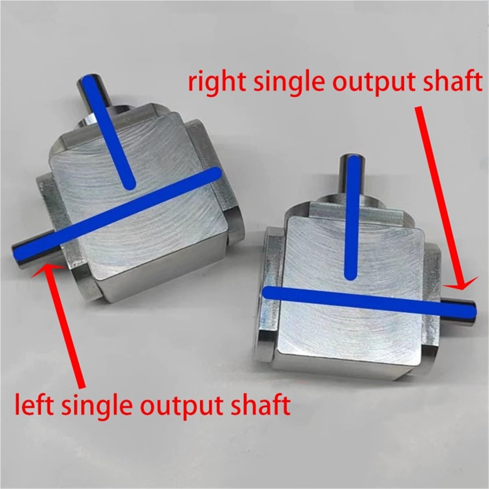 Gearbox 1 to 1 T Type Commutator 6mm Output Shaft Right Angle Drive Corner Device 90 Degree Right Angle Steering Gearbox Steering Direction(Left)