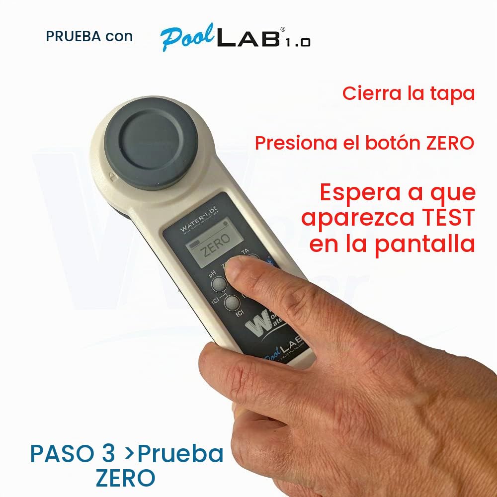 PoolLab 1.0 - Comprobador de agua electrónico - Edición especial 13 en 1 - Electrónico Pool Water Tester - Fotómetro para Whirlpool - Muy fácil de usar, Bluetooth, potente aplicación