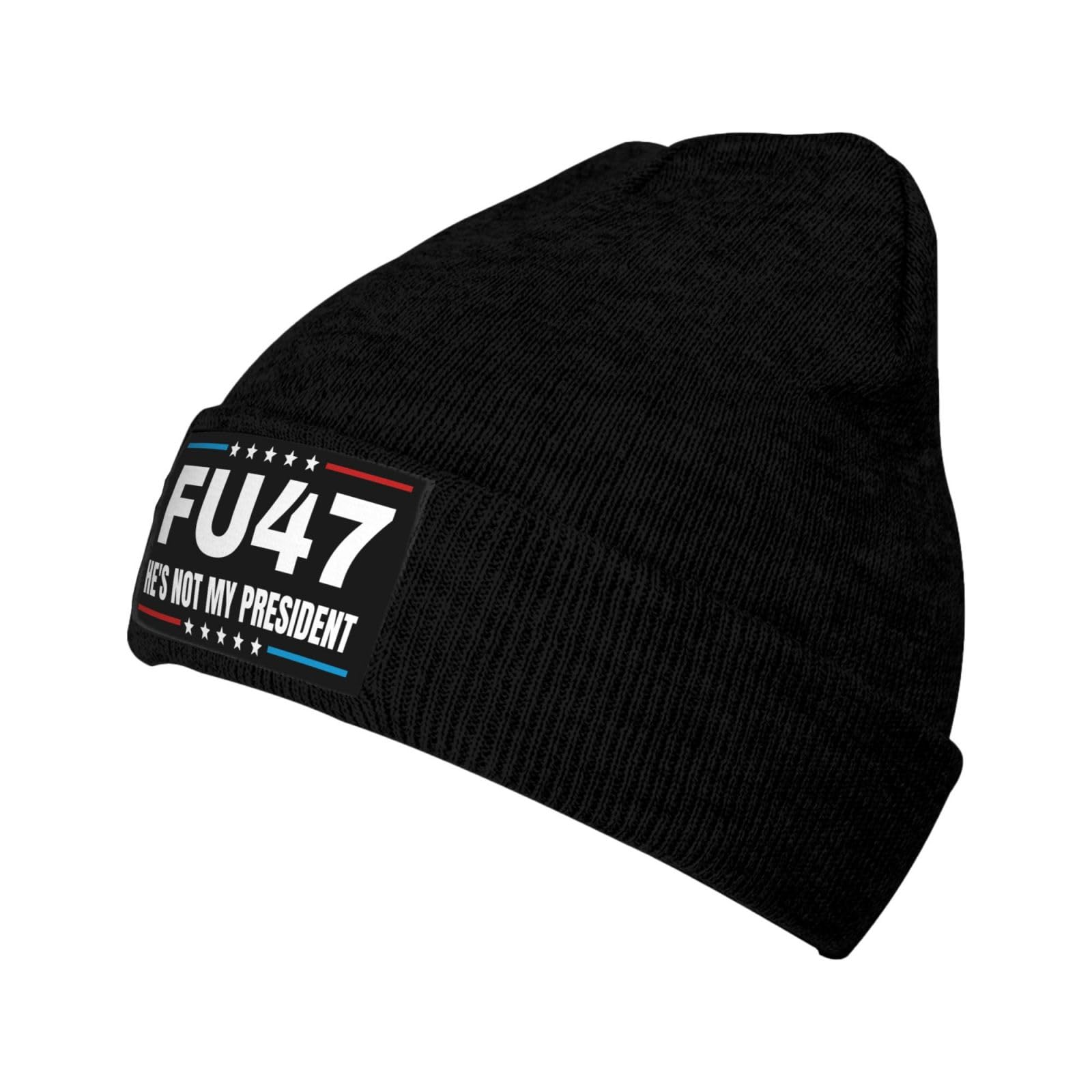 FU47 Knit hat Anti 47 Democrat hat not My Presiden FU45 Beanie Cap Black