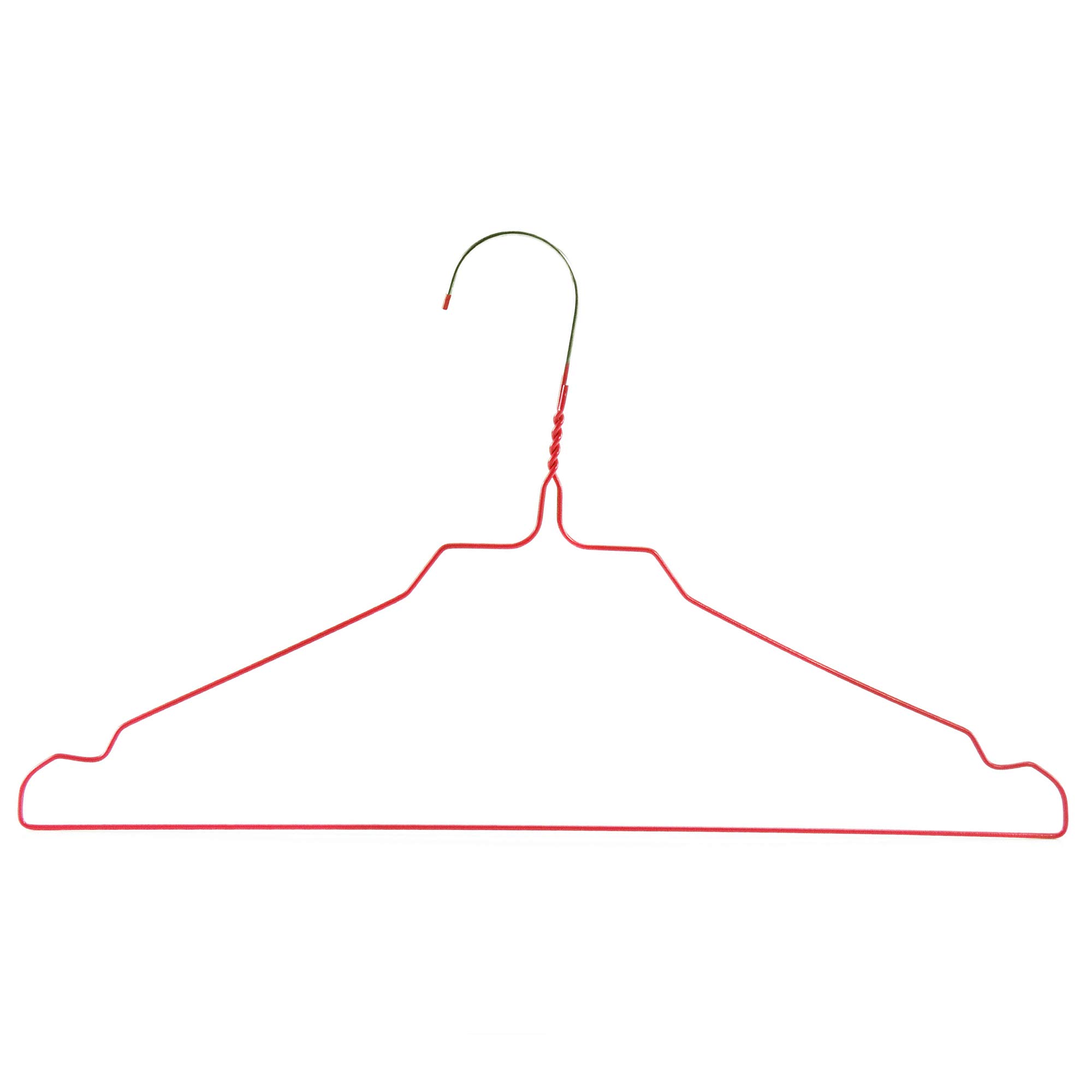 Grucce Appendiabiti Colorate Hangerworld - 50 Pezzi In Metallo, Salvaspazio, 40 Cm