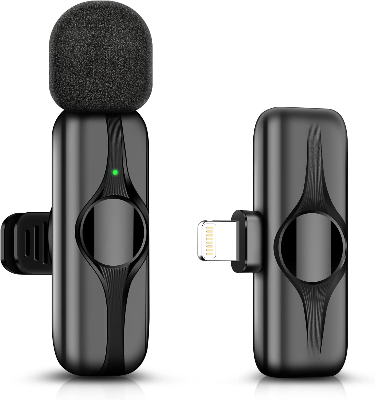 YeevastteMini Wireless Lavalier Microphone for iPhone ipad - Professional Wireless Lapel Mic with Long Battery Life Suitable for Video Recording, Life Streaming, Interview, Vlog, YouTube