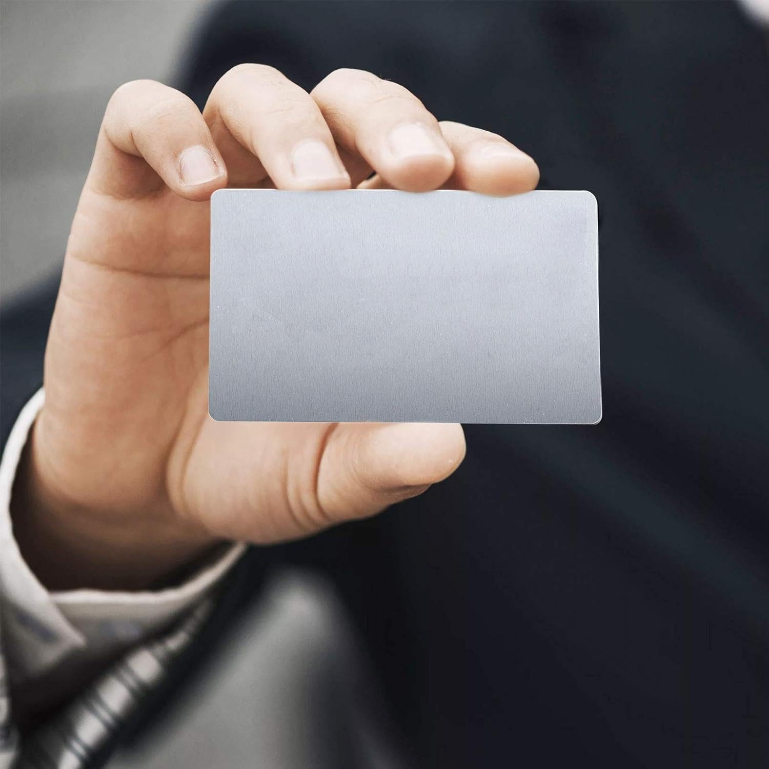 20 Biglietti Da Visita In Metallo - Acciaio Inox Con Incisione Laser | Eleganti E Durevoli