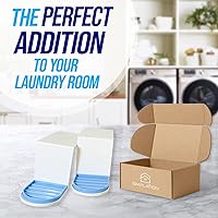 Vista 6 de Simplation [Paquete de 2] Portavasos para detergente de ropa, colector de goteo de detergente (bandeja de goteo mejorada), sin más desorden ni