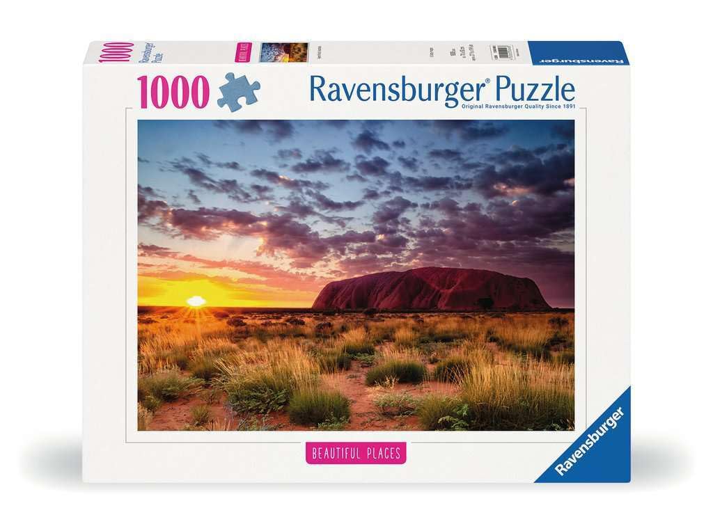 Ravensburger 12000048, Ayers rock, Australia, 1000 pieces jigsaw puzzle, Puzzle for adults and kids age 14 years up