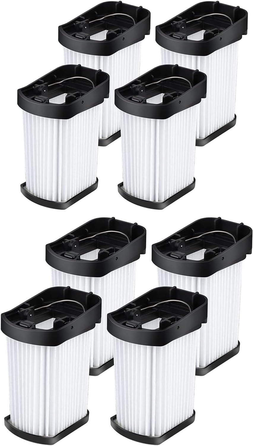 Zhanhai 4/8PCS HEPA Filters Fits For Shark WV270UK WV273UKT WandVac 2.0 Cordless Handheld Vacuum Cleaner Replacement Accessories ﻿ (8PCS)