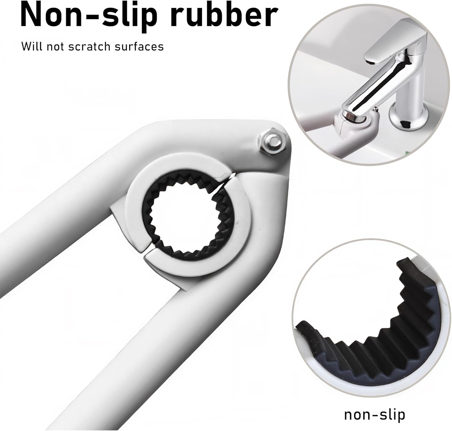 Durable Plastic Construction - Made from high-strength plastic, this faucet aerator removal tool offers excellent toughness and long-lasting use.