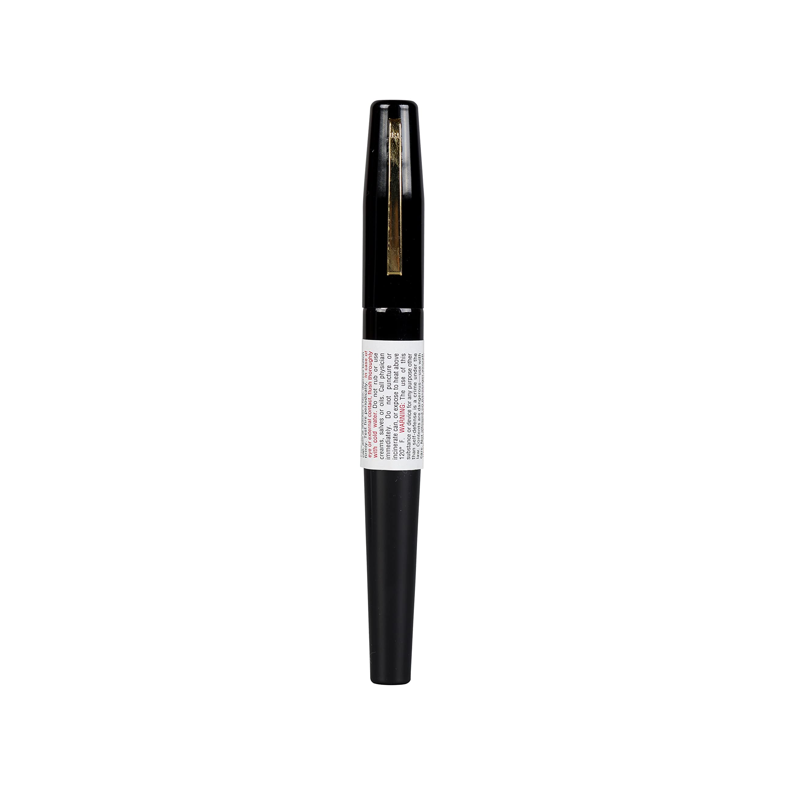 SABRE Pepper Spray Pen, 15 Bursts, 8-Foot (2-Meters) Range, UV Marking Dye, Cone Spray Pattern, Clips Attach to Pockets For Convenient Instant Access, Portable Hidden & Discreet Self Defense Pen