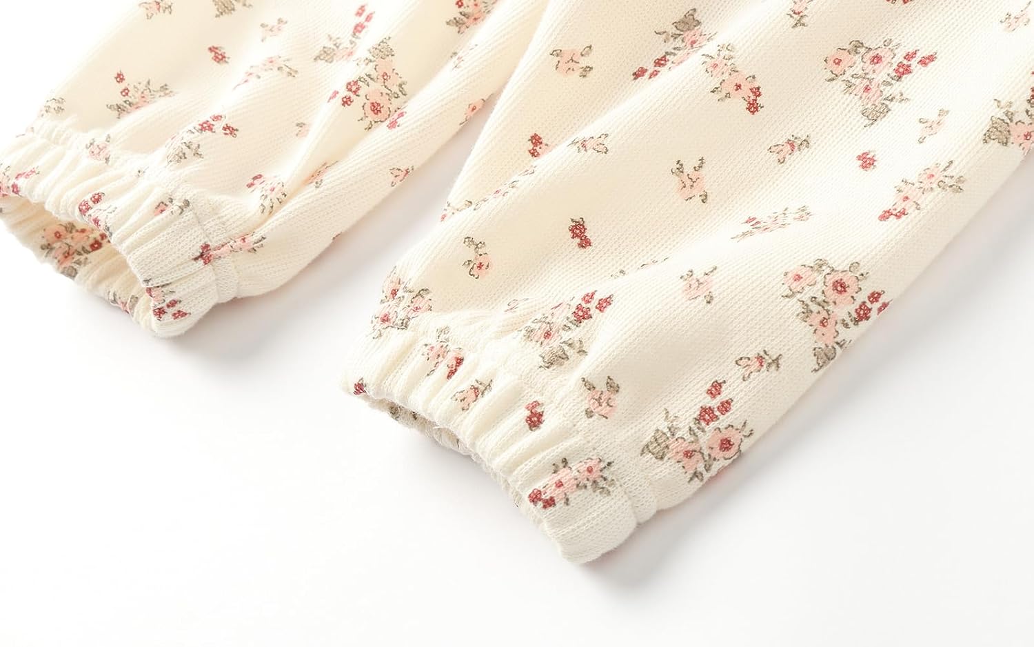 Baby Toddler Girls Joggers Ruffle Trim Solid Floral Elastic Waist Sweatpants 12M-5Y