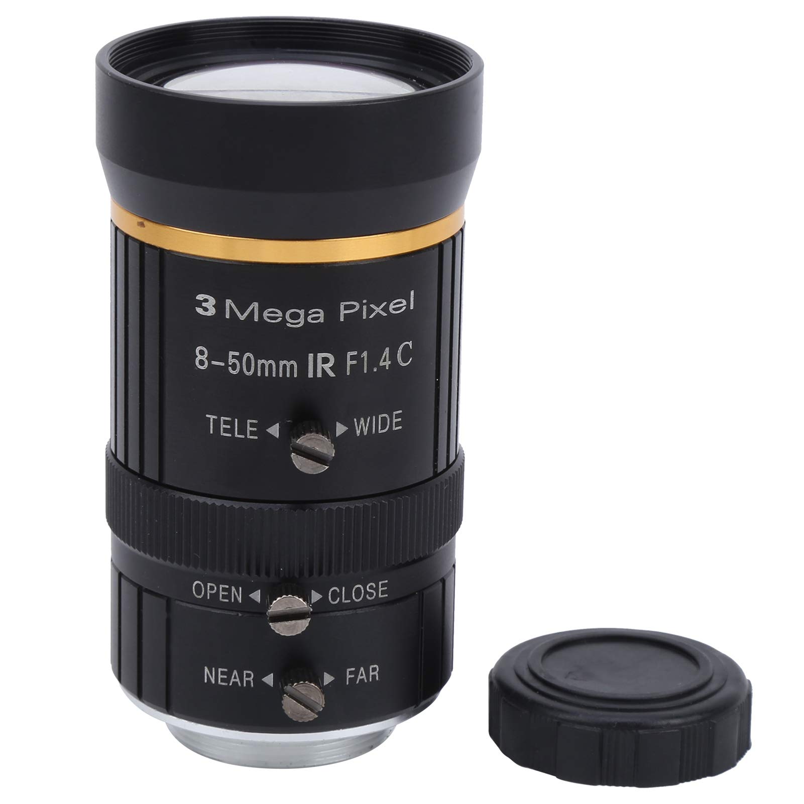 KP850 3MP 850mm 1 2 C Mount Przemysłowy Obiektyw Mikroskopu Ręczne Ustawianie Ostrości do Mikroskopii Kontrolnej