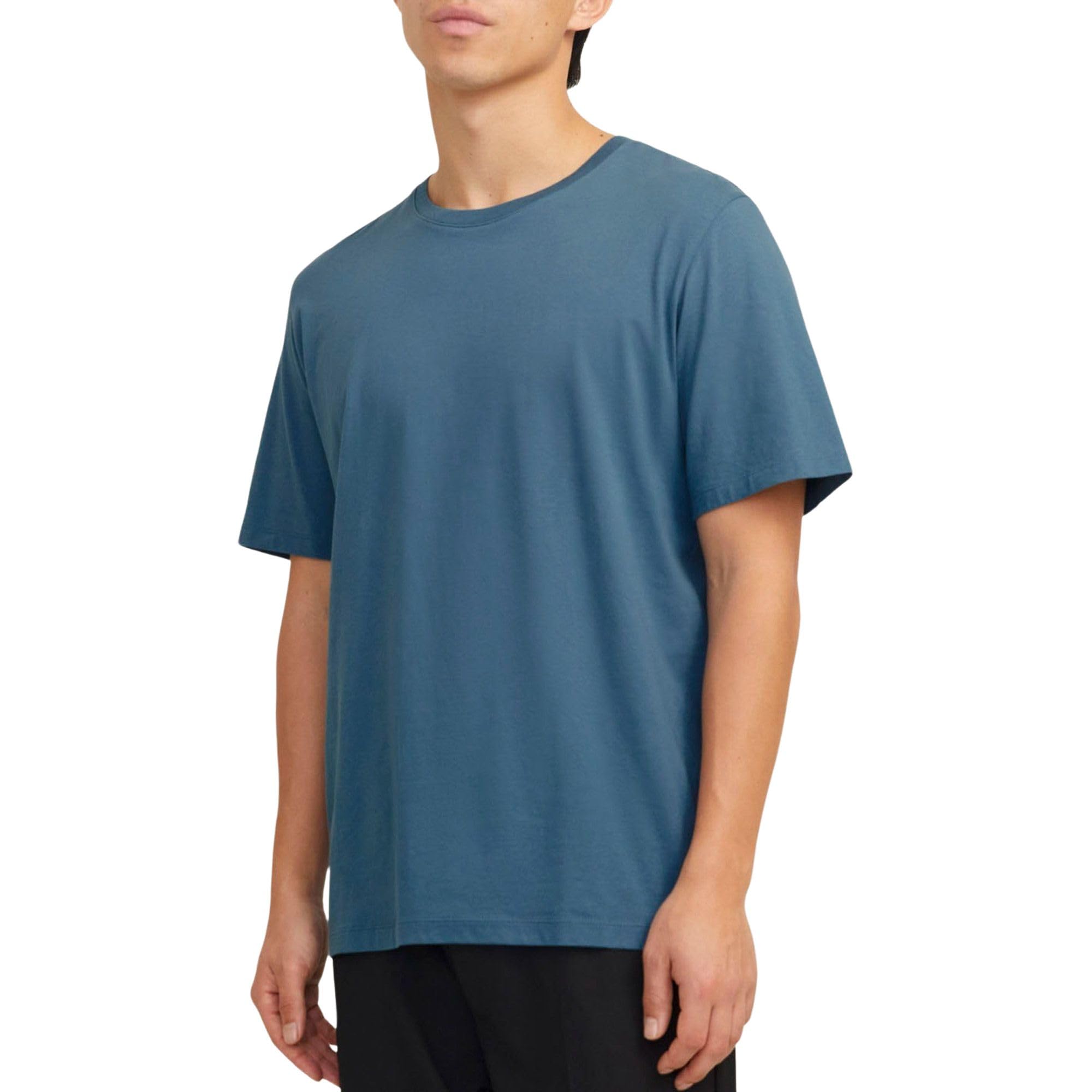 JACK & JONES Men's Jjeorganic Basic Tee SS O-Neck Noos, Oceanview, 3XL