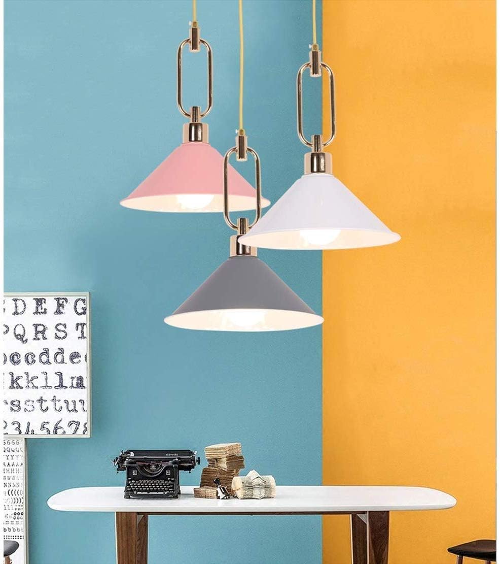 Modern Mini Art Deco Led Light Living Room Aluminum Hanging Light Kitchen Island Iron Lamp Adjustable Hanging Wire Chandeliers Flush Mount Light/Gray