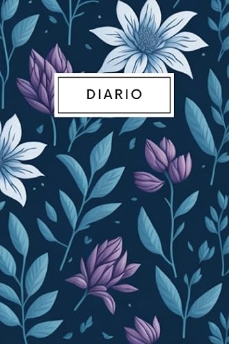 Diario atemporal inspiración floral vintage diario, cuaderno, cuaderno de escritura (rayado), libro de composición, cuaderno, diario, libro de