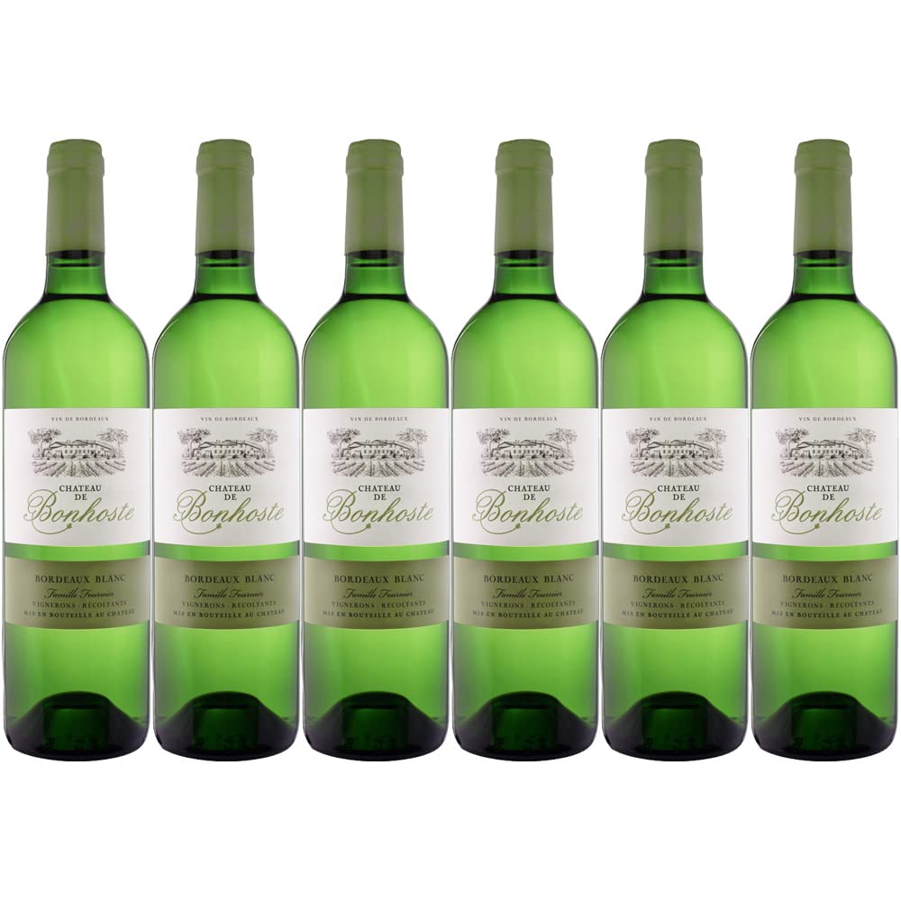 6er Weinpaket Château de Bonhoste 2021 Blanc Bordeaux Weißwein trocken (6x0,75l)