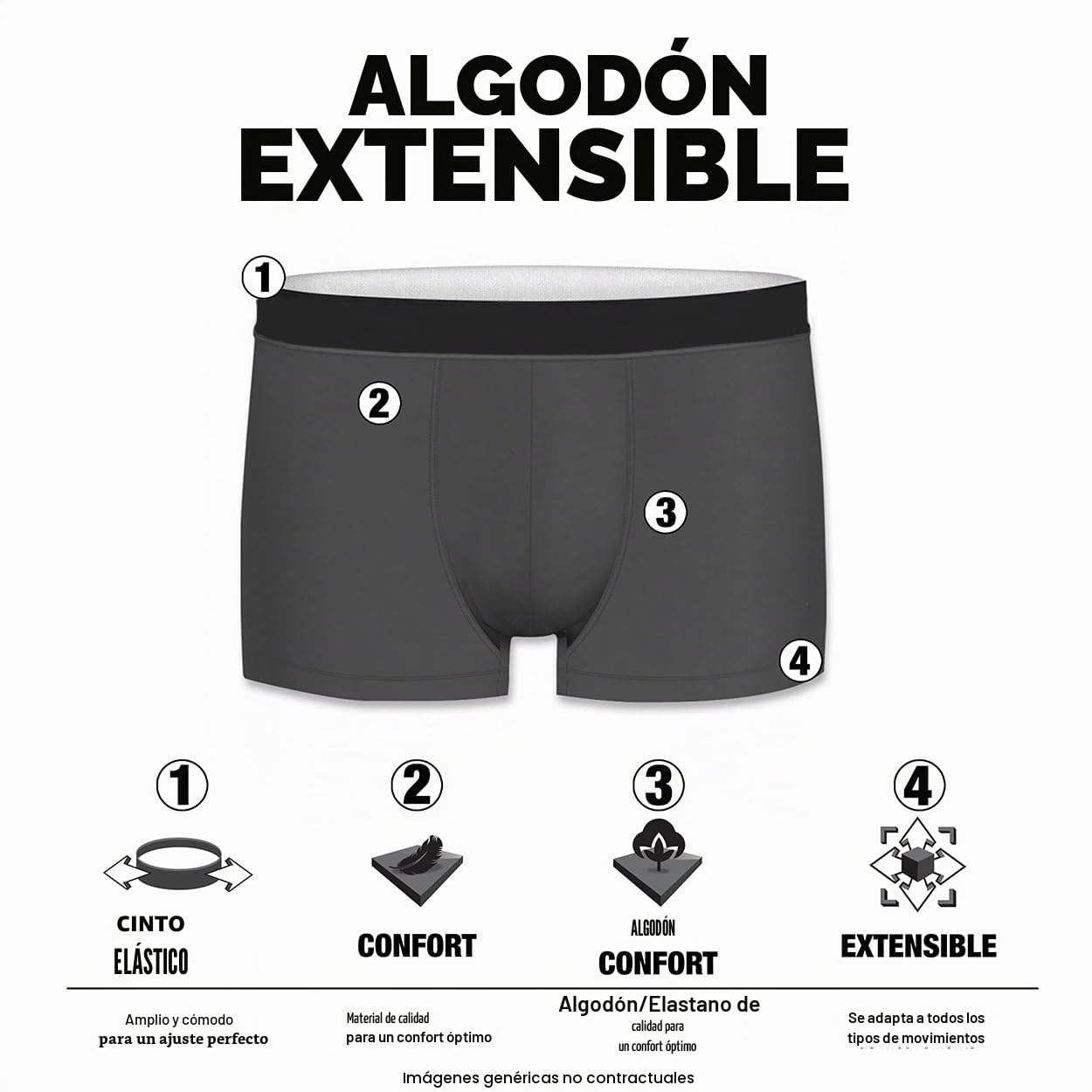pierre cardin underwear Ropa Interior de Hombres (Pack de 8)