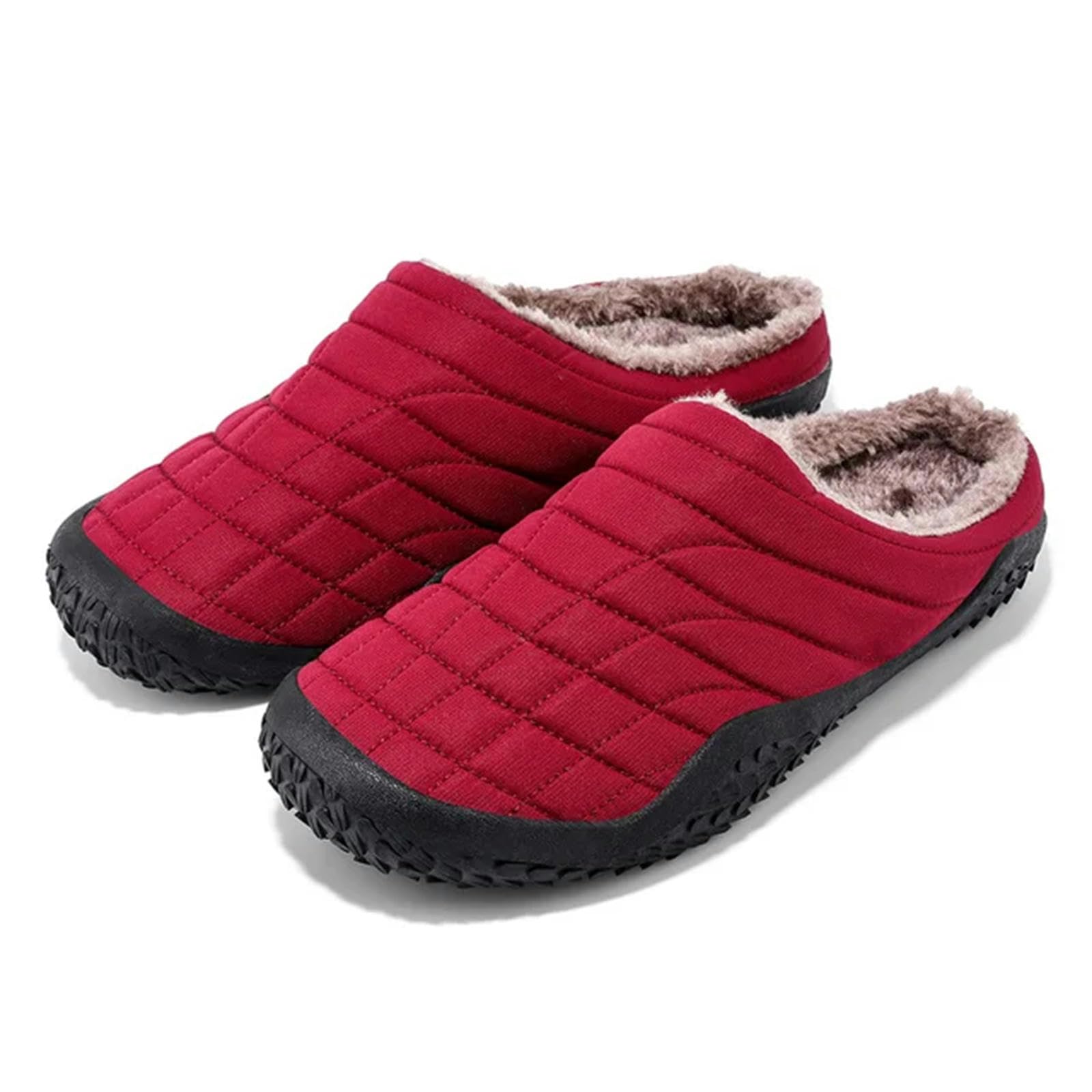 MdybF Pantofole Invernali Slides for Men Platform Platform Pantofole Comode Selvagge Traspirabili più Velluto Mantieni