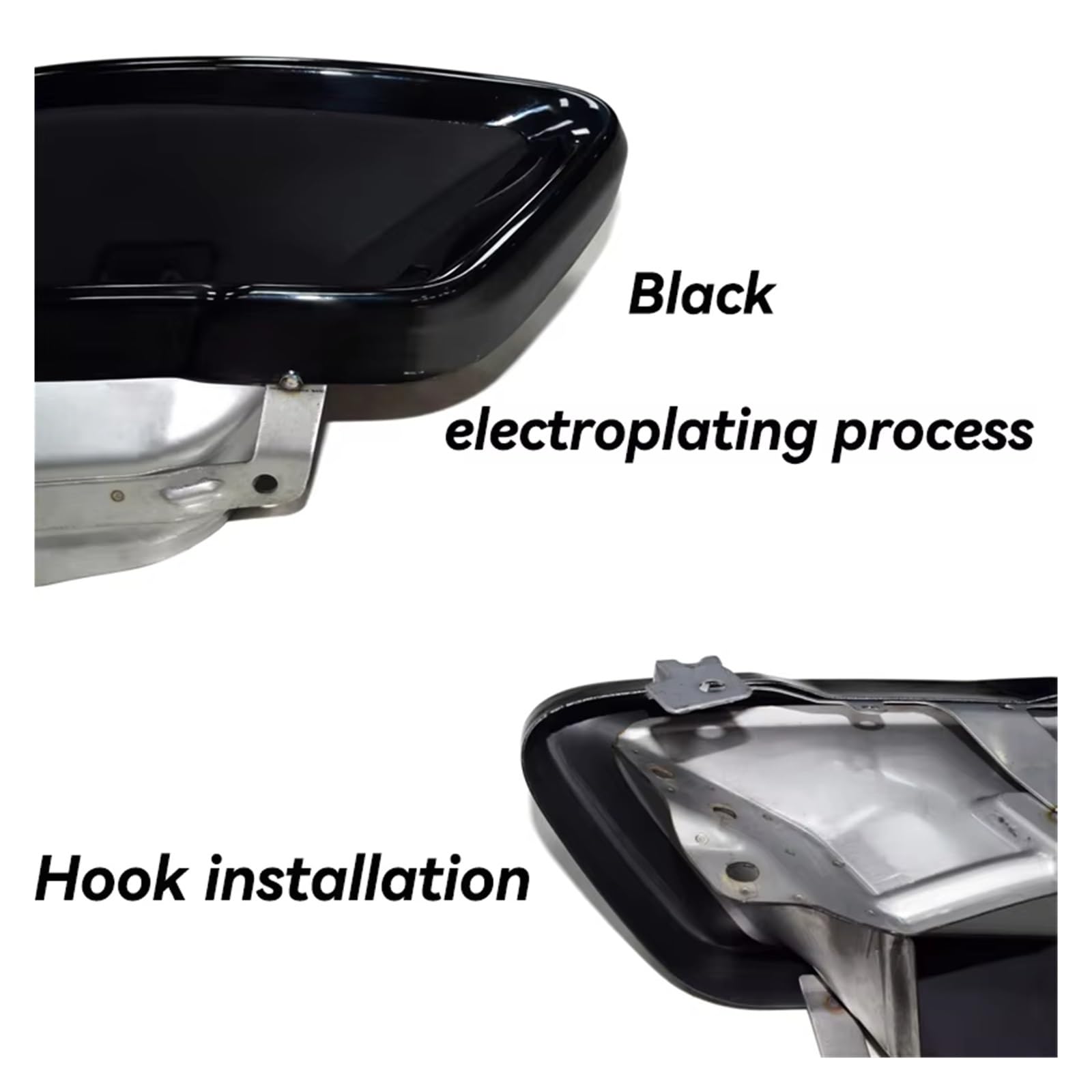 Terminali Scarico Per BMW X5 G05 X6 G06 X7 G07 2020+ Terminali Scarico Auto Sport Neri Quadrati Acciaio Inossidabile(Style A Black)