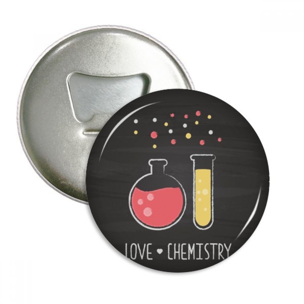 Cadeau chimie original lot de 3 magnets décapsuleurs en forme de tube à essai rond