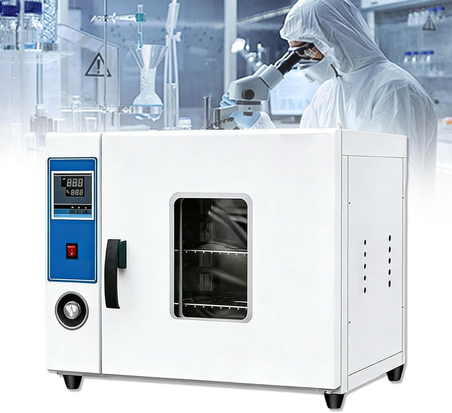 Forno di essiccazione a convezione forzata digitale | Forno di essiccazione a convezione forzata elettrico a temperatura costante, controllo della temperatura digitale