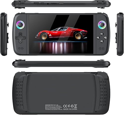 Miniatura 4 de Nueva consola de juegos de mano retro M27, pantalla IPS de 7 pulgadas, portátil para juegos Android, 64G integrada con 20000 juegos, sistema Linux,