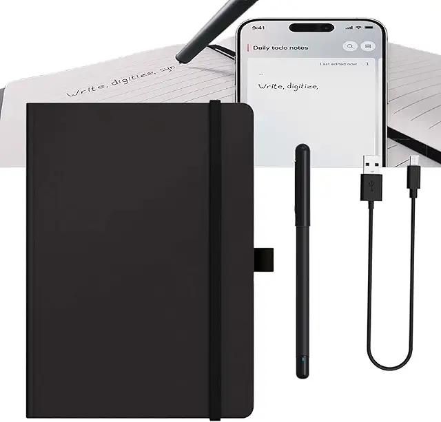 Lenovo Xnote - Kit de Escritura Inteligente con IA, Cuaderno y Bolígrafo Digital