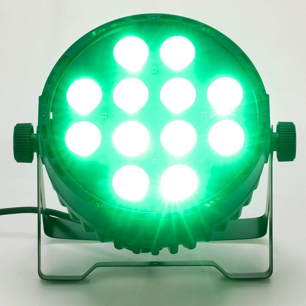 Par - Faretto da palcoscenico, 120 W, 12 LED, RGB, per feste, carnevale, discoteca, sala da ballo, palcoscenico, 4 in 1