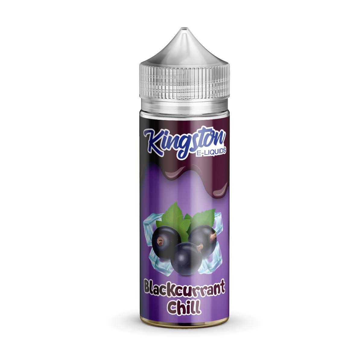 KINGSTON E LIQUIDS - BLACKCURRANT CHILL 100ml Premium Liquid 120ml Bottle 70/30 No Nicotine