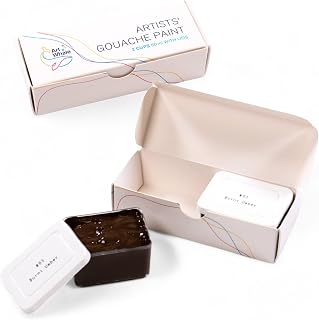 Gouache Burnt Umber Refills (50ml/1.7oz)|Intense Pigments, Easy Color Refill (2 pcs.)