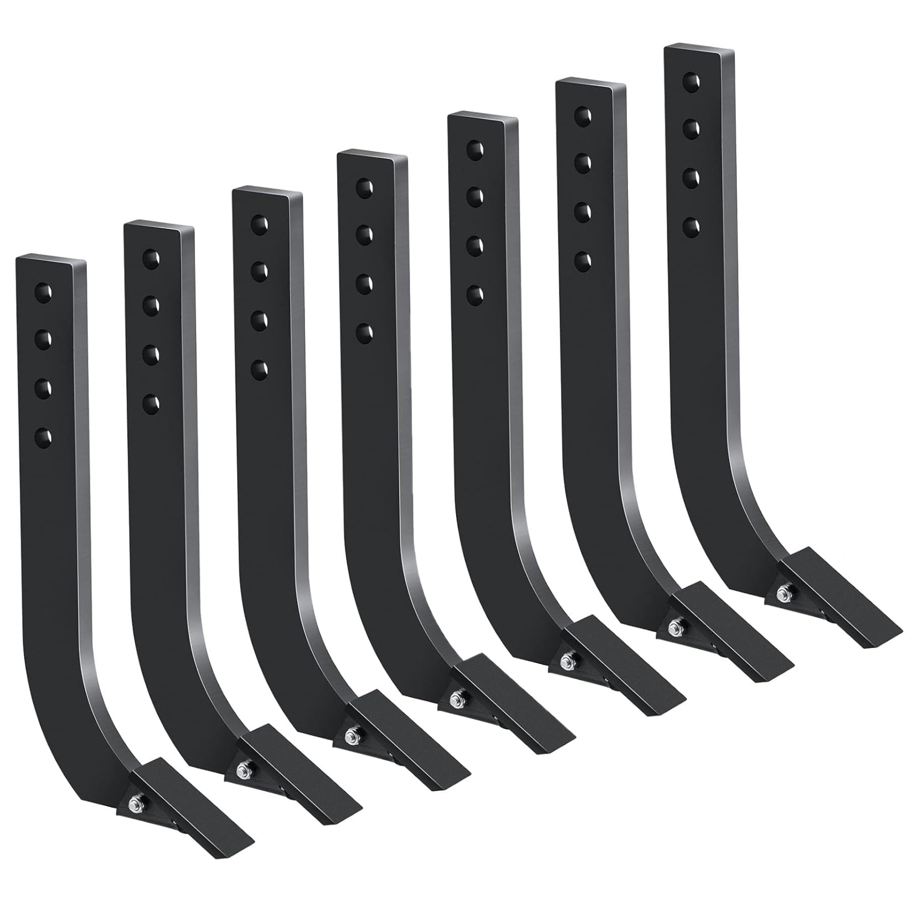 GarveeLife Box-Blade-Zinken 7er-Set 18 Zoll Stahl 4 Bohrungen Traktor