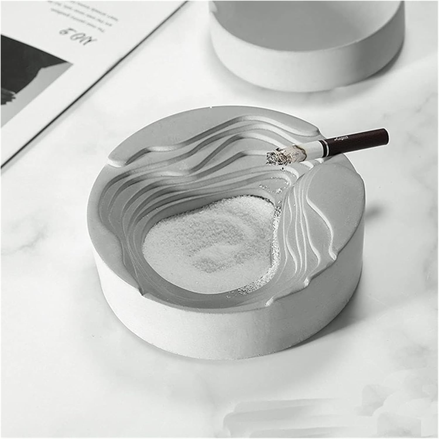 ashtray Creative Cement Ash Tray Home Living Room Fashion Bar Office Simple Cement Ashtray accessories