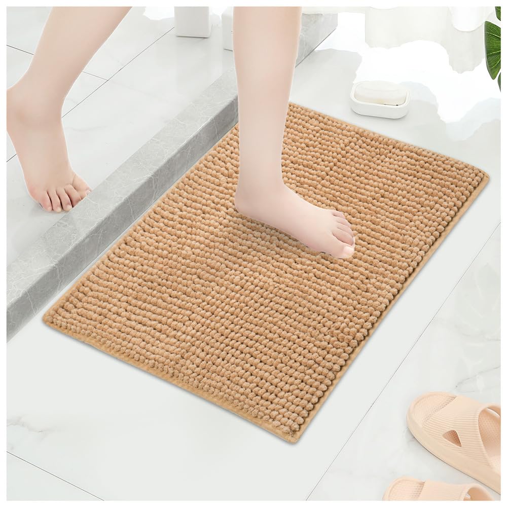 Tapis de bain absorbant et antidérapant à séchage rapide lavable en machine