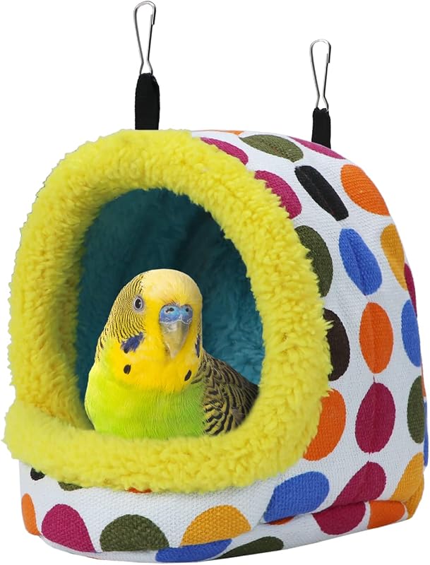 Ninho tipo rede de pelúcia para aves Litewoo, tamanho M