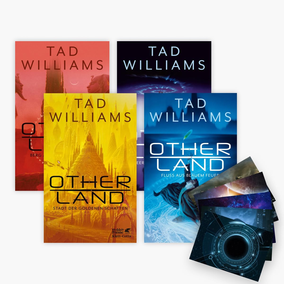 Die Otherland-Reihe Band 1-4 plus 1 exklusives Postkartenset