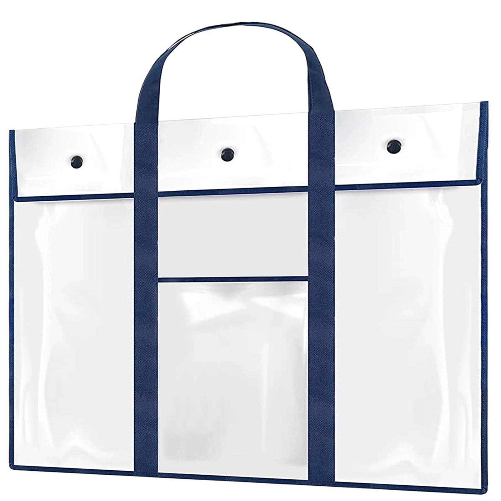 Bolsa Para Tablero De Dibujo De Artista Bolsa for carteles, portafolios de arte de PVC transparente, portapapeles portátil con asa, bolsillo multiusos for carteles for estudiantes Para Cuaderno De Boc