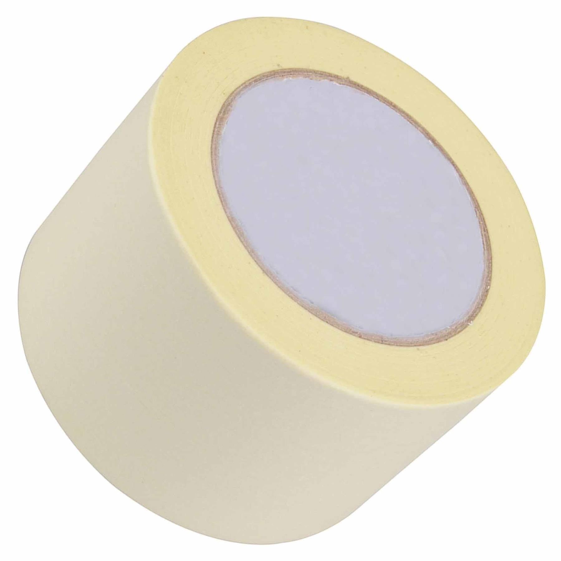 Dapetz ® Taśma maskująca, normalna taśma malarska, 75 mm x 50 m, taśma maskująca do wewnątrz, na zewnątrz, do malowania, samoprzylepna taśma malarska, taśma maskująca do dekoracji ścian modeli (biała)
