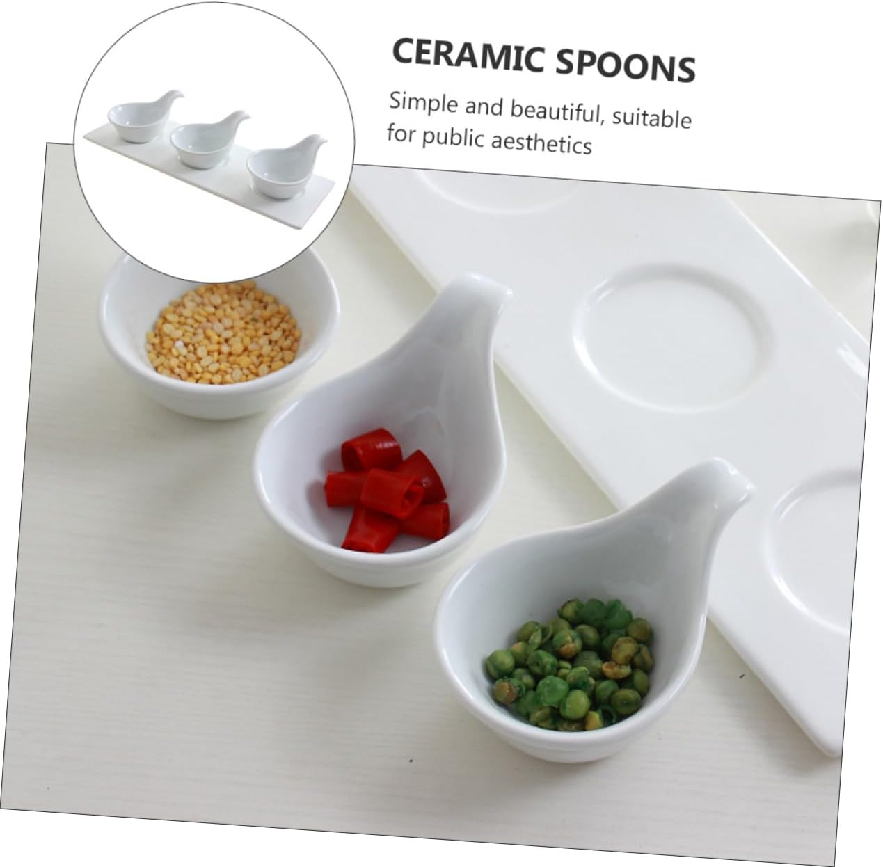 1set Ceramic Sauce Dishes Spoons Stylish Condiment Plates for Dipping Sauces for Restaurants Hotels and Dining Experiences Safe Modern Design for Great Dinner