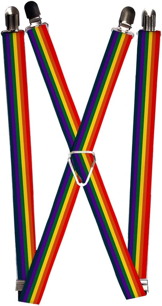 Buckle-Down Buckle-Down Suspender - Rainbow Accessory, Rainbow, One Size