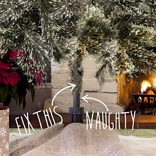 The Christmas Tree Hugger - Artificial Christmas Tree Collar For Base Skirt, Accessory Cover In Wood And Candy #TOP3