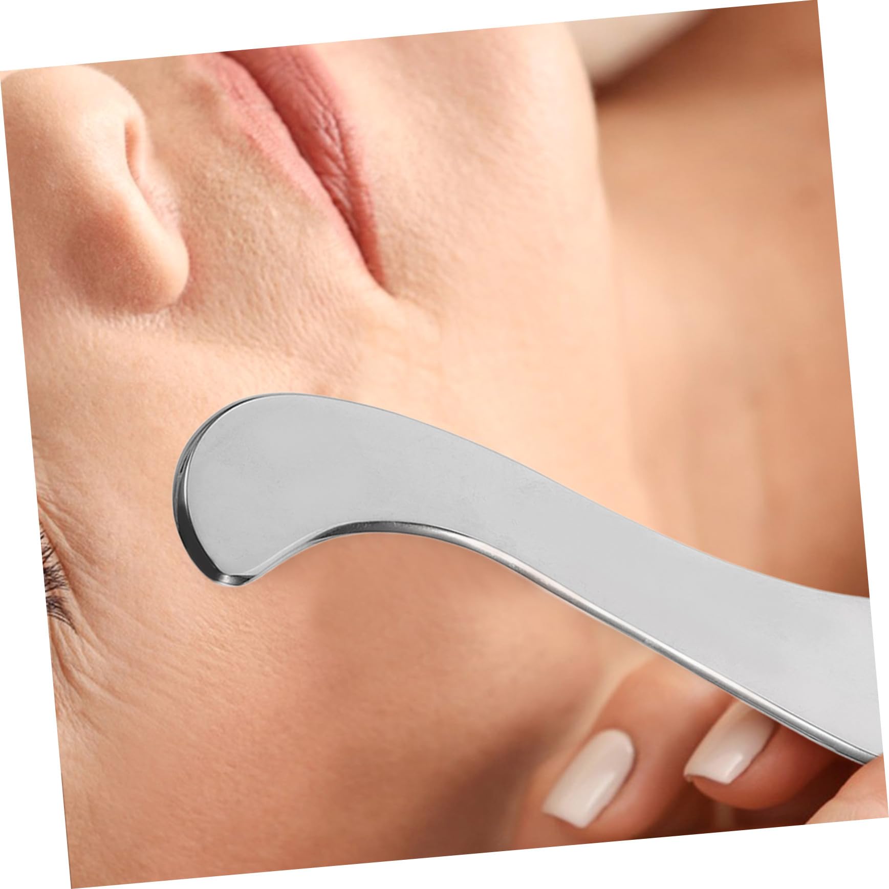 Planche de Massage en Acier Inoxydable 2 Pièces Grattoir Musculaire Outil de Massage Corporel Lisse Dos Jambes Cou Accessoire Bien-être Professionnel et Personnel