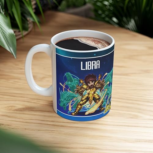 Miniatura 4 de Libra, Los Caballeros del Zodiaco, Taza de Cerámica 11 Oz