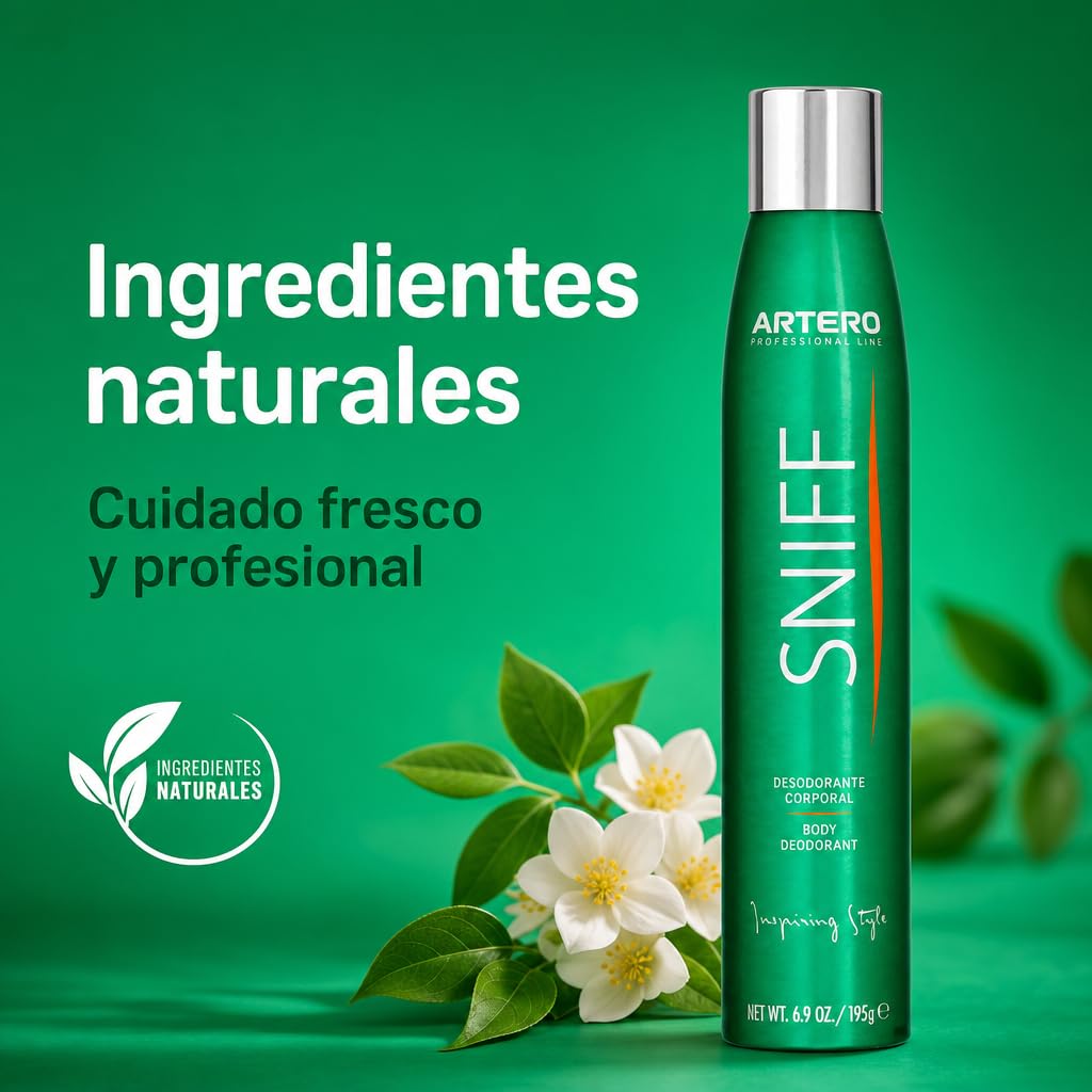 ARTERO Sniff Desodorante para Perros 300ml - Elimina Mal Olor Instantáneamente, Spray Corporal de Larga Duración, Apto Cachorros y Adultos, Vegano, Sin Parabenos