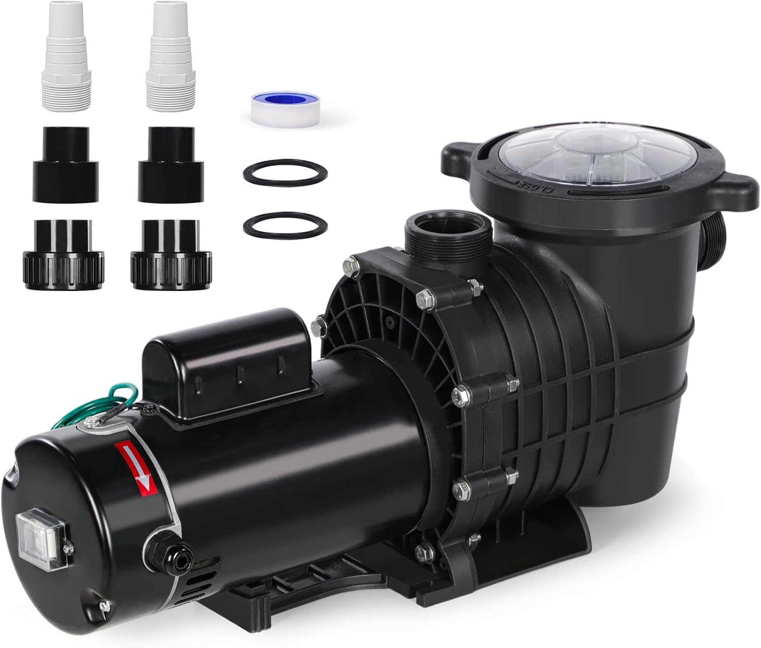 Inground Pool Pump, Dual Speed Inground/Above Ground