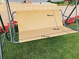 PETELA Garden Swing Seat Cover Garden Hammock Chair Cover Replacement Swing Seat Cover Garden Furnit