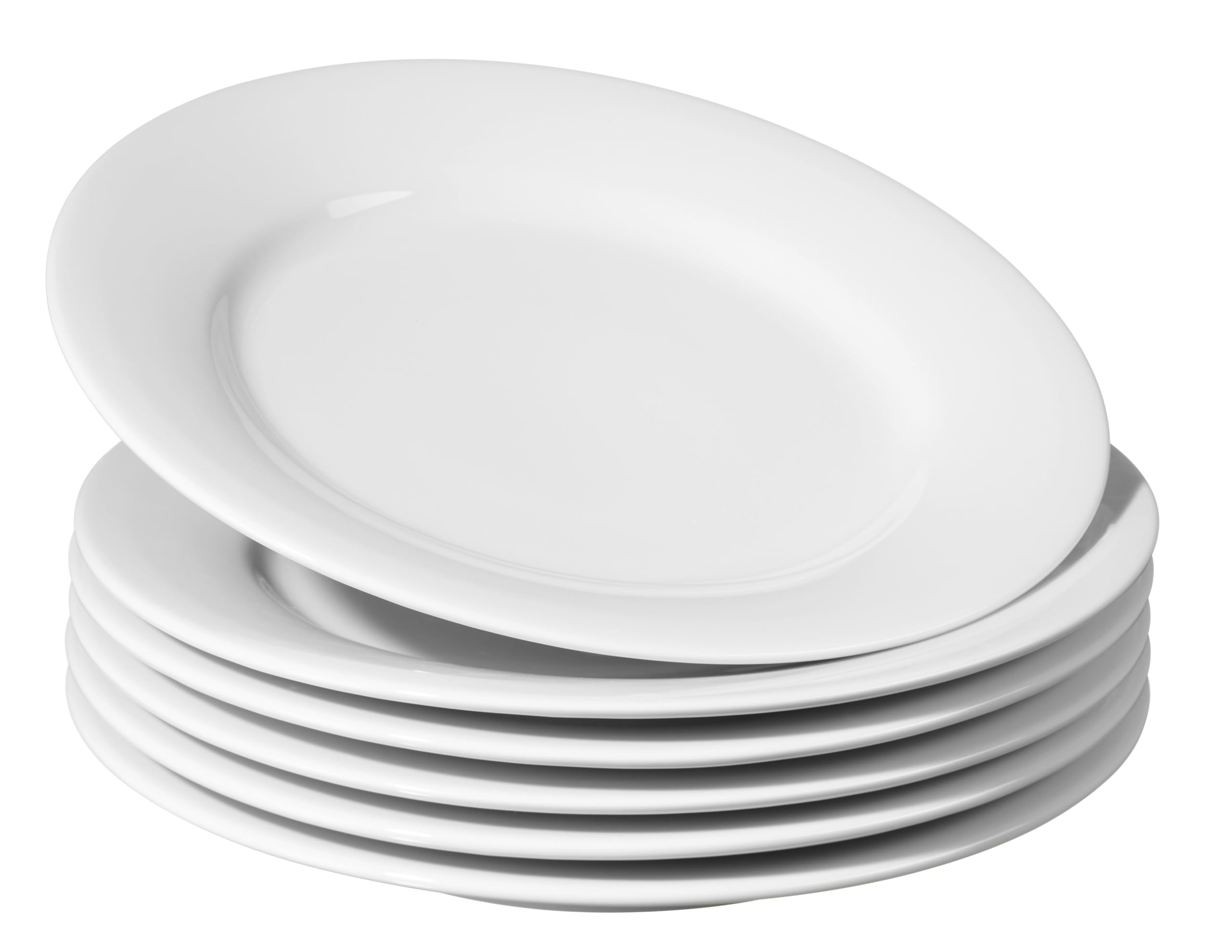 METRO Professional Piatto piano Caterer, 27 x 27 x 9 cm, Ø 27 cm, in porcellana, bianco, rotondo, 6 unità
