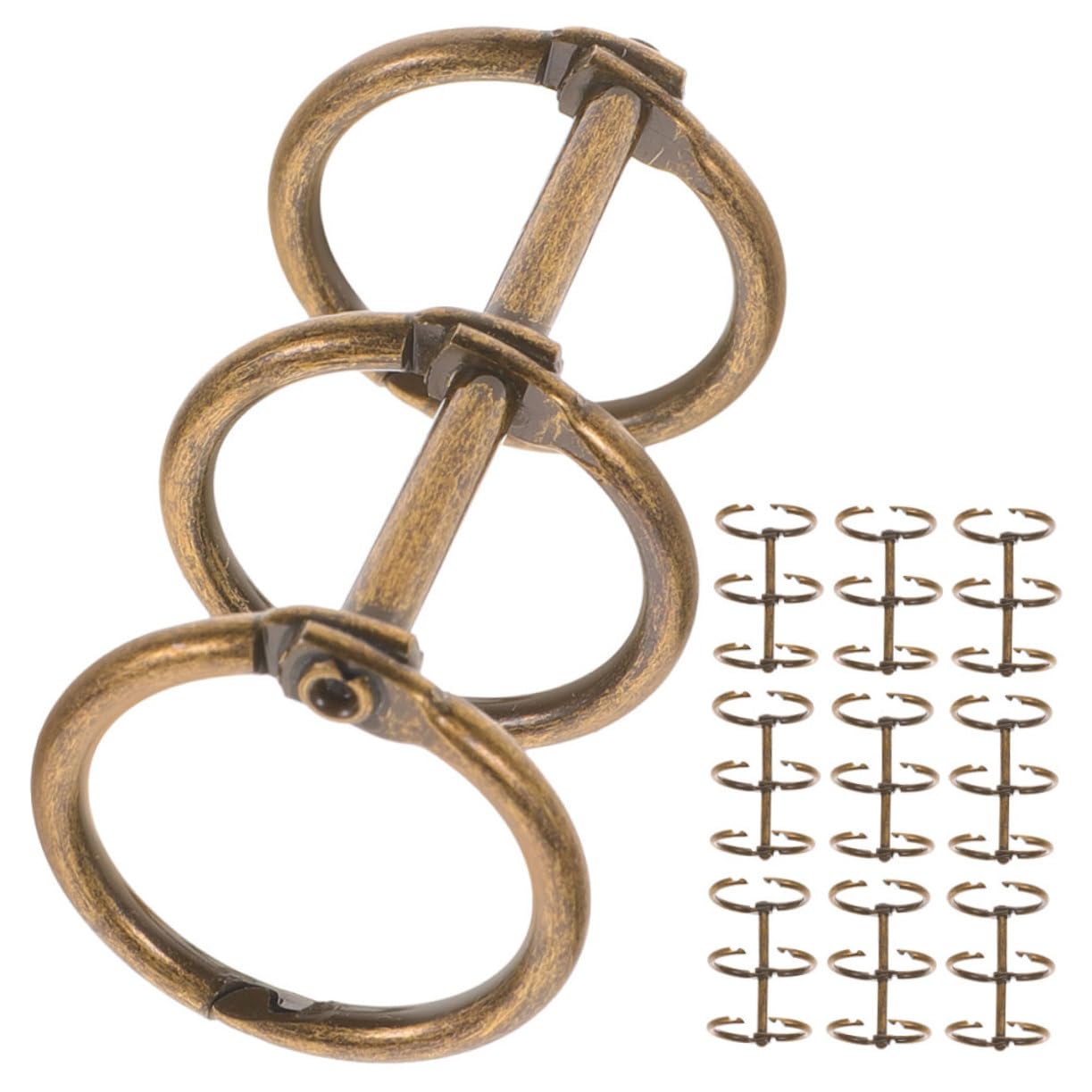 Lurrose 50pezzi Metallici Per Raccoglitori Clip Per Documenti e Album Per Scolastico e Resistenti