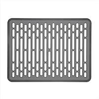 OXO Good Grips Large Sink Mat - TPE Dish Drying Protector, Non-Slip Feet, Quick Dry for Large Sinks 16x12 Inch Gray