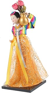 STAHAD Decoração De Mão Decoração De Casa Decoração Coreana Boneca Hanbok Coreana Decoração Boneca Estilo Coreano Figuras Hanbok Coreano Artesanato Manual Boneca Figura Ornamentos Seda